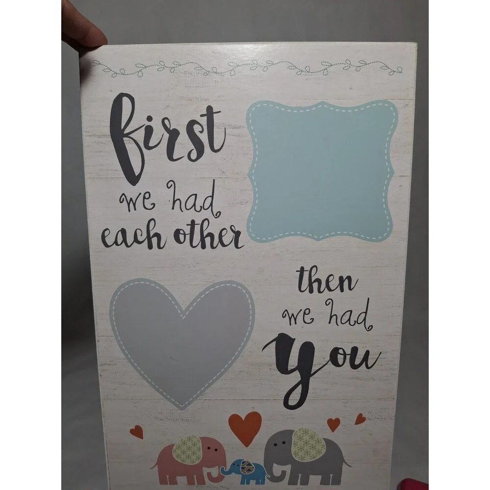 2016 Things Remembered Wooden Wall Hanging Decor Baby Nursery Family